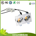 Quadrado Downlights do diodo emissor de luz do brilho alto do poder da ESPIGA de 2 * 6W para cozinhas